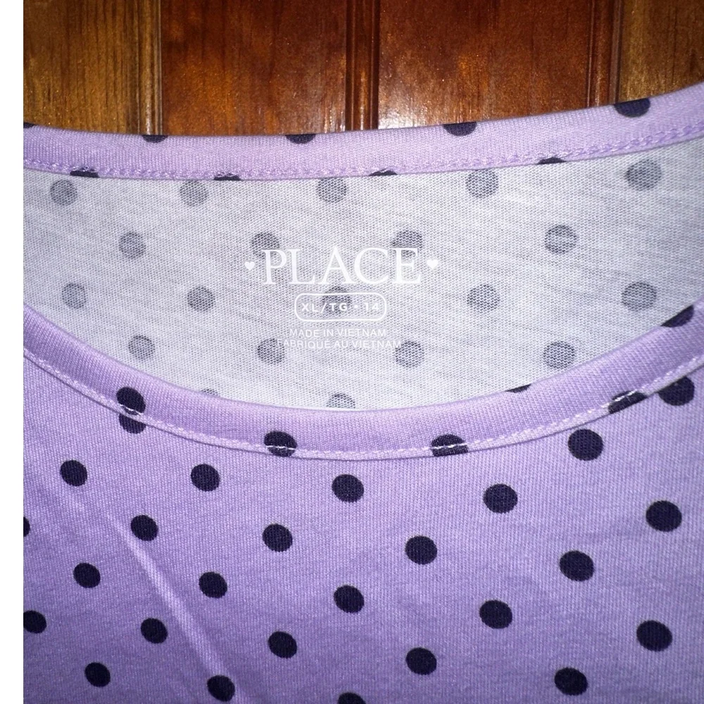 Girls The Children's Place Purple Floral‎ Print Long Sleeve Top Shirts Lot